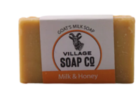 Village Soap Co Goat's Milk Soap, Milk & Honey, 3 oz - thumbnail 1