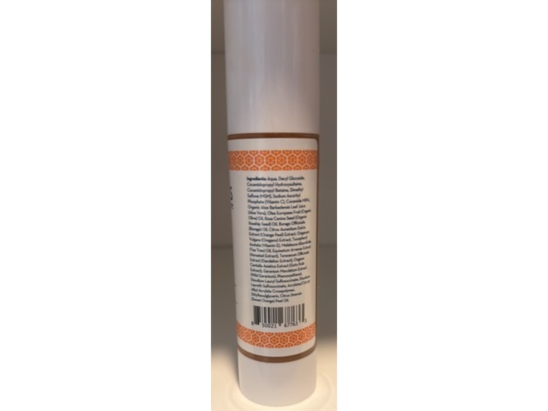 Naples Soap Company Face Wash, Vitamin C Aloe Vera & Organic Rosehip Oil, 3.4 fl oz/100 mL