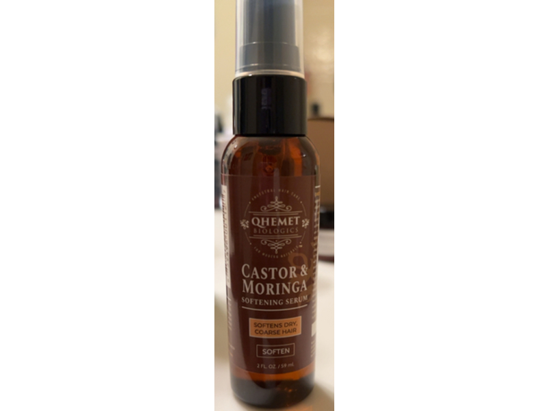 Qhemet Biologics Castor & Moringa Softening Serum, 2 fl oz/59 mL