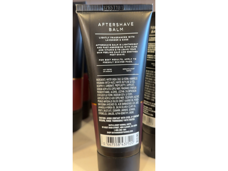 Bath & Body Works Aftershave Balm, Aloe & Vitamin E, 3.4 fl oz/100 mL