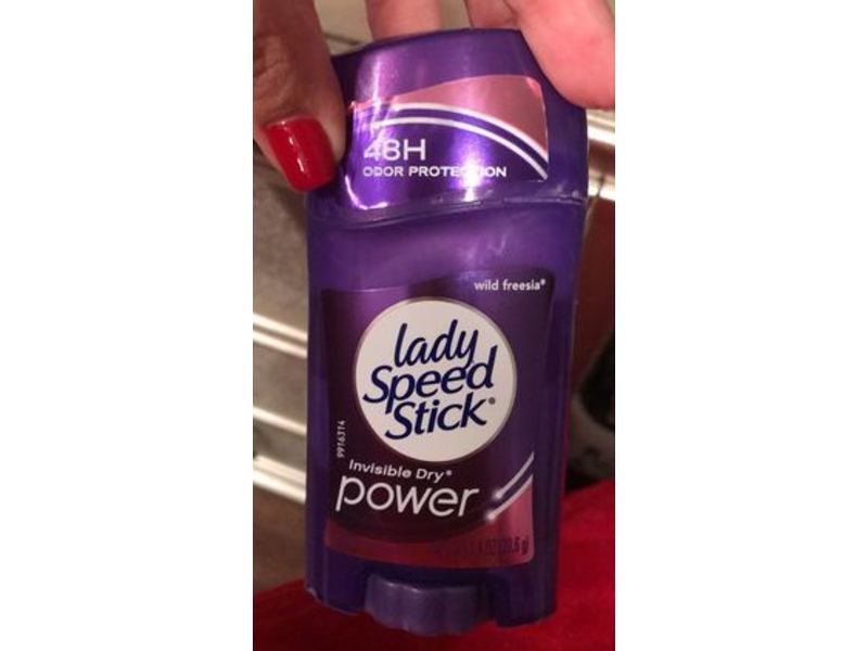 Lady Speed Stick Invisible Dry Power Antiperspirant Deodorant, Wild Freesia, 1.40 oz/39.6 g, Pack Of 4