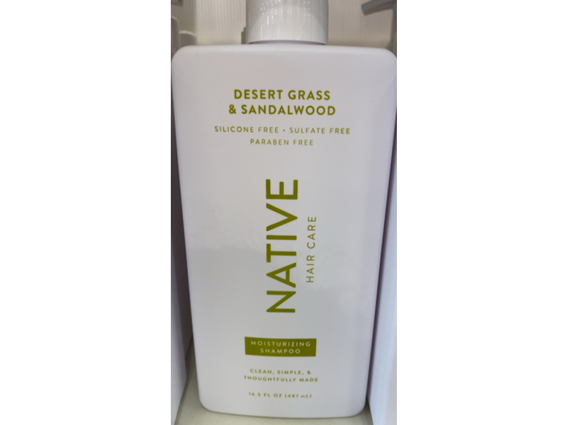 Native Moisturizing Shampoo, Desert Grass & Sandalwood, 16.5 fl oz/487 mL