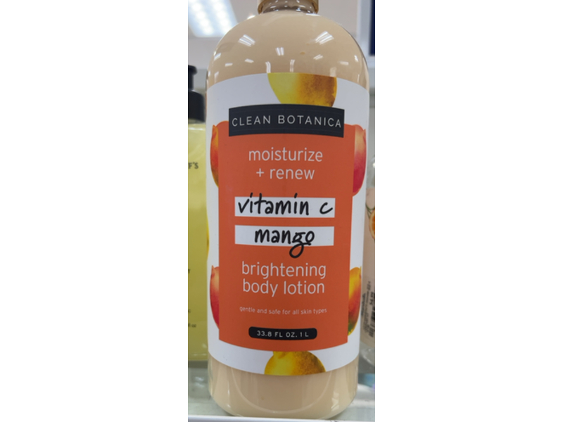 Clean Botanica Moisturize + Renew Brightening Body Lotion, Vitamin