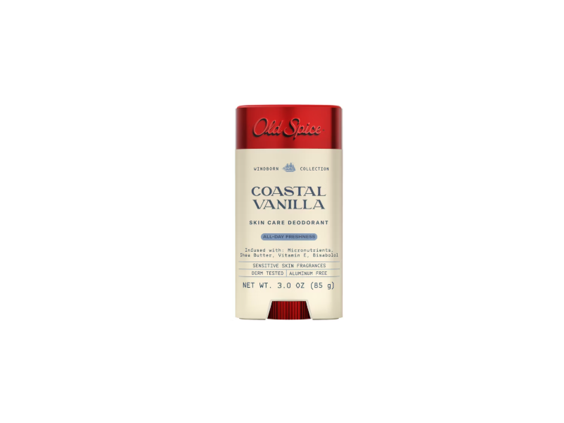 Old Spice Skin Care Deodorant, Coastal Vanilla, 3.0 fl oz/85 g