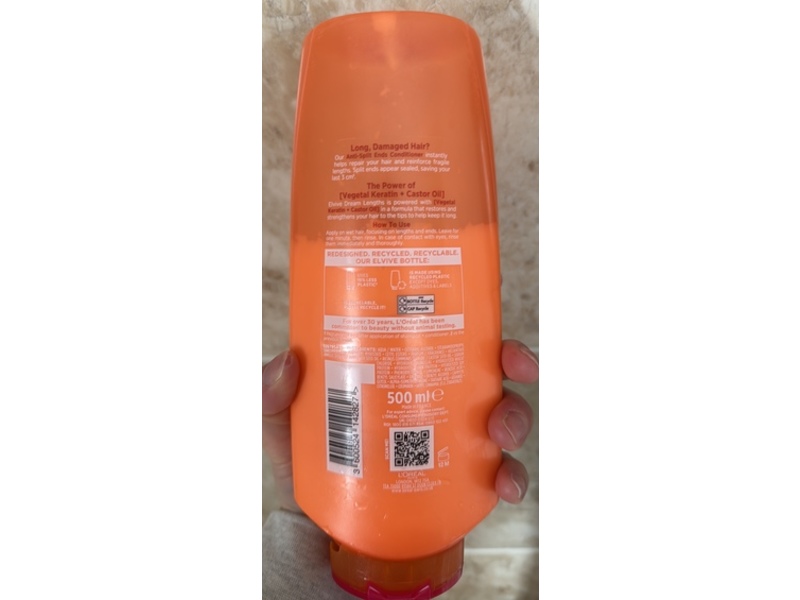 L'Oreal Paris Elvive Dream Lengths Anti-Split Ends Conditioner, 500 mL