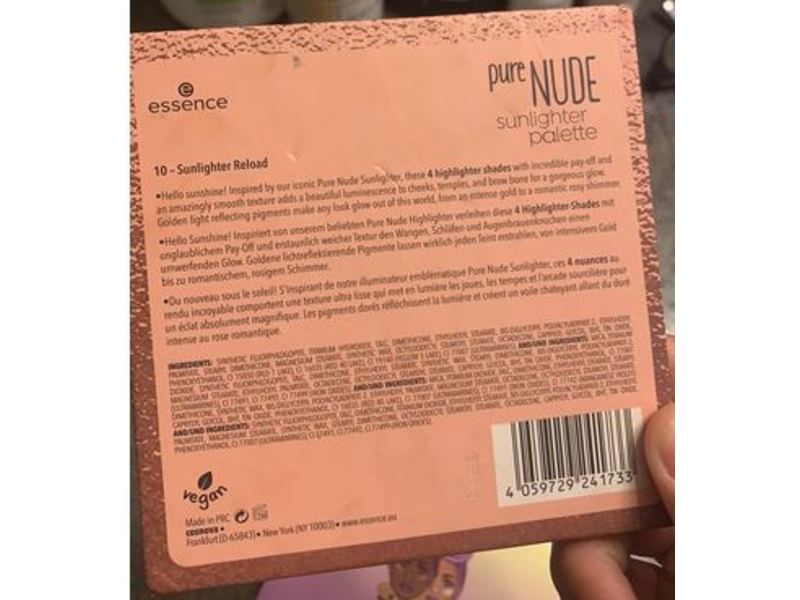 Essence Pure Nude Sunlighter Palette, Sunlighter Reload, 1.05 oz/30 g