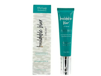 Thrive Causemetics Buildable Blur CC Cream, SPF 35, Light Medium, 1.08 oz/32 mL