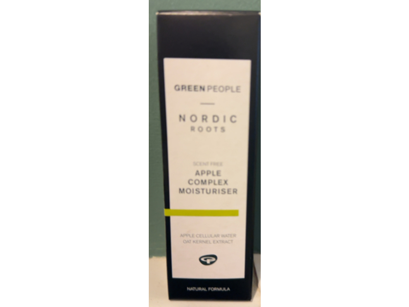 Green People Nordic Roots Apple Complex Moisturiser, Apple Cellular Water & Oat Kernel Extract, 1.6 fl oz/50 mL