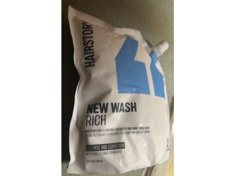 Hairstory New Wash Moisturizing Cleansing Cream, Rich, 32 fl oz/946 mL
