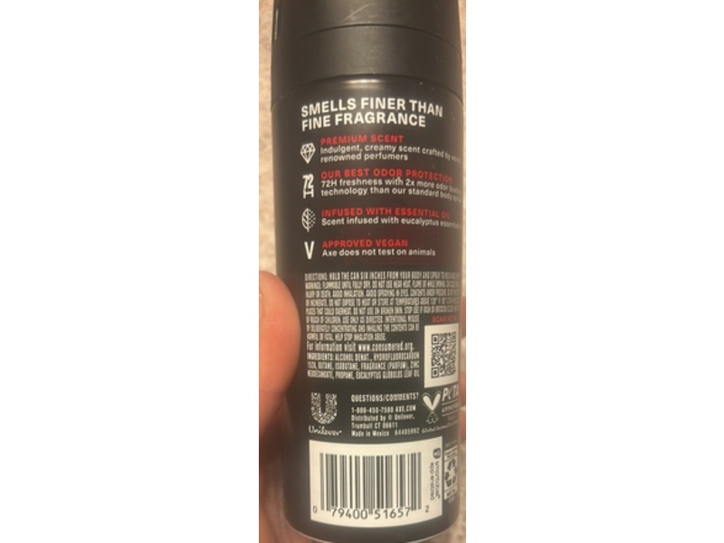 Axe Premium Body Spray, Cherry Spritz, 4 oz/113 g