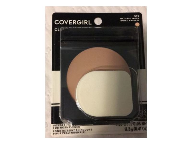 CoverGirl Clean Powder Foundation, 515 Natural Ivory, 0.41 oz/11.5 g