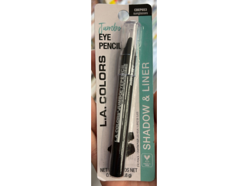 L.A. Colors Shadow & Liner Jumbo Eye Pencil, Sunglasses, 0.10 oz/3.8 g