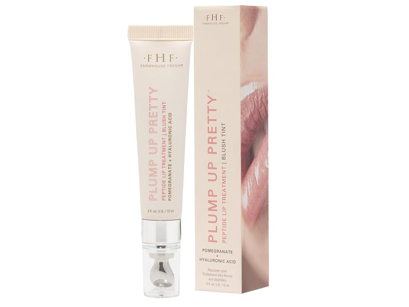 Farmhouse Fresh Plump Up Pretty Peptide Lip Treatment, Blush, 0.5 fl oz/15 mL