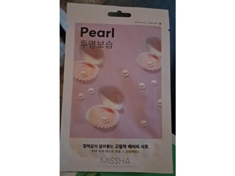 Missha Airy Fit Sheet Mask, Pearl, 19 g, 3 Count