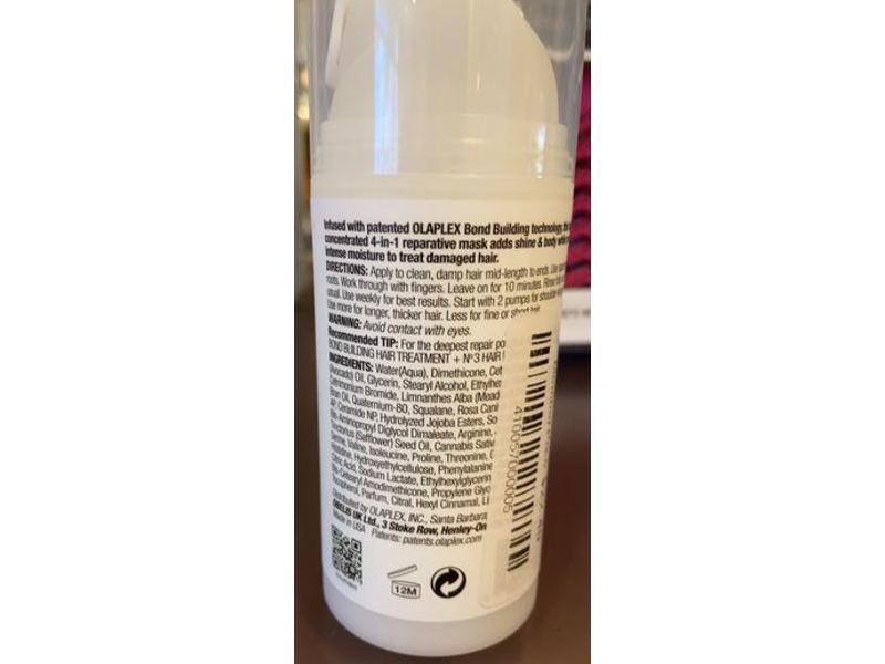 Olaplex No. 8 Bond Intense Moisture Mask, 3.3 fl oz/100 mL