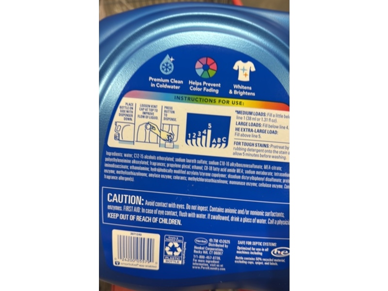 Persil Deep Cleanse Liquid Laundry Detergent, Original, 64 Loads, 84 fl oz/2.48 L