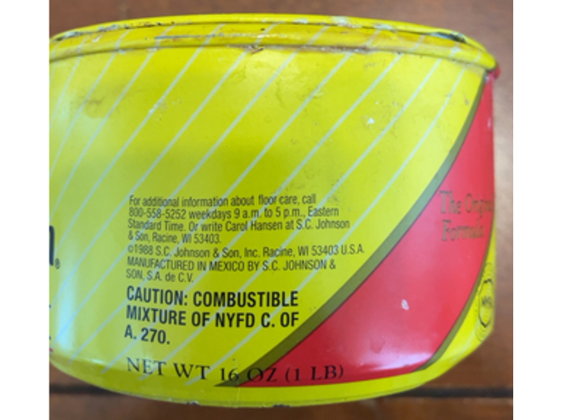 SC Johnson Long Lasting Shine & Protection Paste Wax, 16 oz