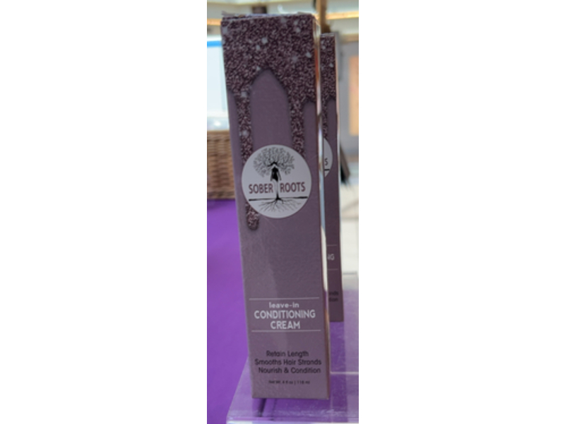 Sober Roots Leave-In Conditioning Cream, 4 fl oz/118 mL