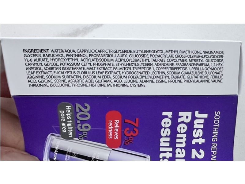 Dermafirm Soothing Repair Toning Serum, Bakuchiol Niacinamide, 0.33 fl oz/10 mL