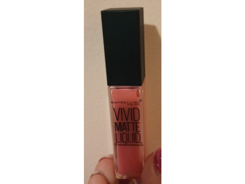 Maybelline New York Color Sensational Vivid Matte Liquid Lipstick, Pink Charge, 0.26 fl. oz/7.7 mL