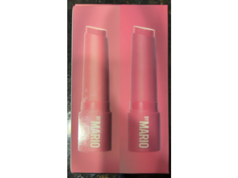 Make Up Mario Mini MoistureGlow On The Go Plumping Lip Serum Duo, Bare Glow & Rose Glow, 0.03 oz/1.6 g