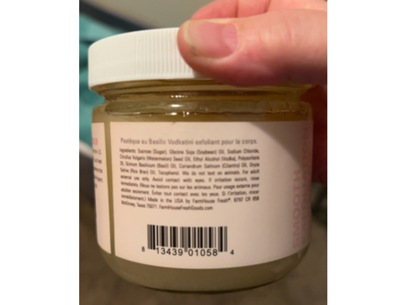 Farmhouse Fresh Body Polish, Watermelon + Basil & Vodkatini, 13.6 oz/385 g