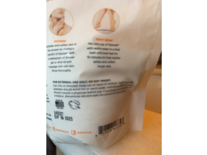 Epsoak Epsom Salts, Recharging Citrus, 32 oz