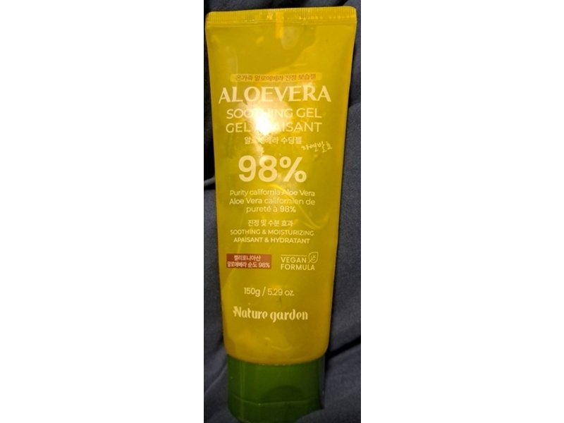 Nature Garden Soothing Gel, Aloe Vera, 5.29 fl oz/150 g
