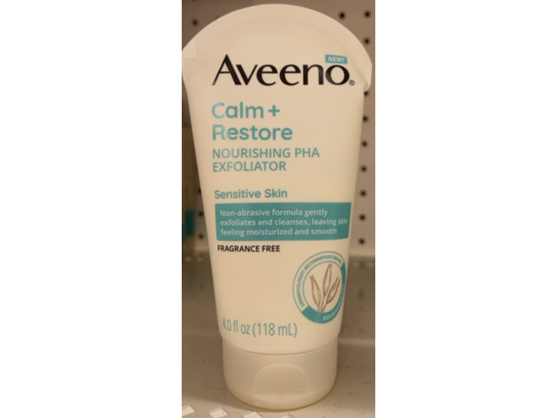 Aveeno Calm + Restore Nourishing PHA Exfoliator, 4 fl oz/118 mL