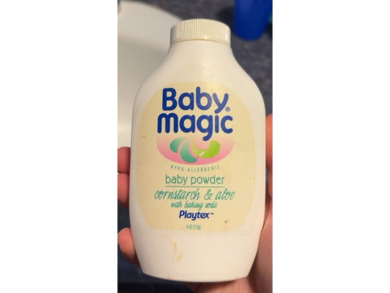 Playtex Baby Magic Baby Powder, Cornstarch & Aloe, 4 oz/113 g
