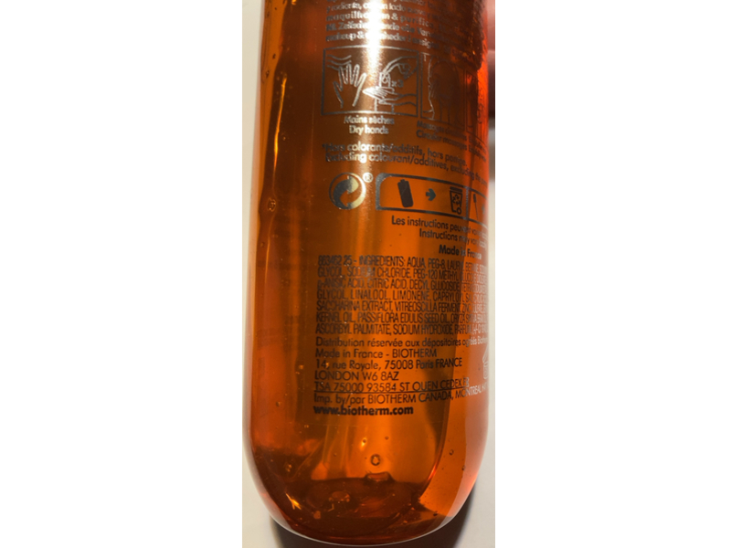 Biotherm Biosource Total Renew Self-Foaming Oil, 6.76 fl oz/200 mL