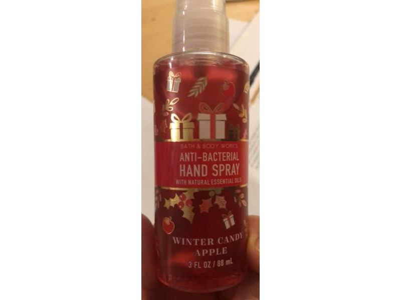 Bath & Body Works Winter Candy Apple, Anti-Bacterial Hand Spray, Natural Essential Oils, 3 fl oz/88 mL