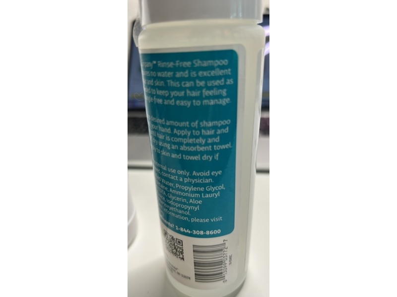 The Pharma-C Company Foaming Rinse-Free Shampoo & Body Wash, Fragrance & Dye Free, 7.1 fl oz/210 mL