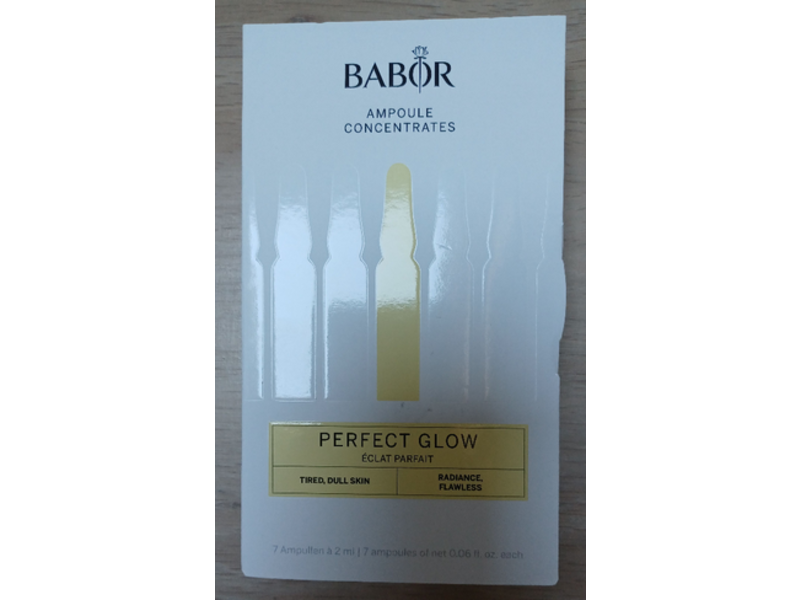 Babor Perfect Glow Ampoules Concentrates, 0.06 fl oz/2 mL, 7 Count
