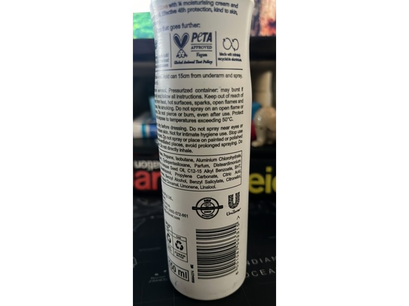 Dove Body Spray, Go Fresh, 150 mL