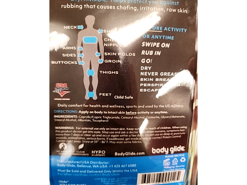 Body Glide Original Anti Chafe Balm, 1.28 oz