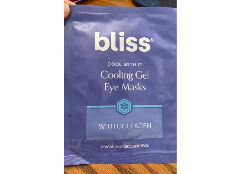 Bliss Cooling Gel Eye Masks, Collagen, 2 Count