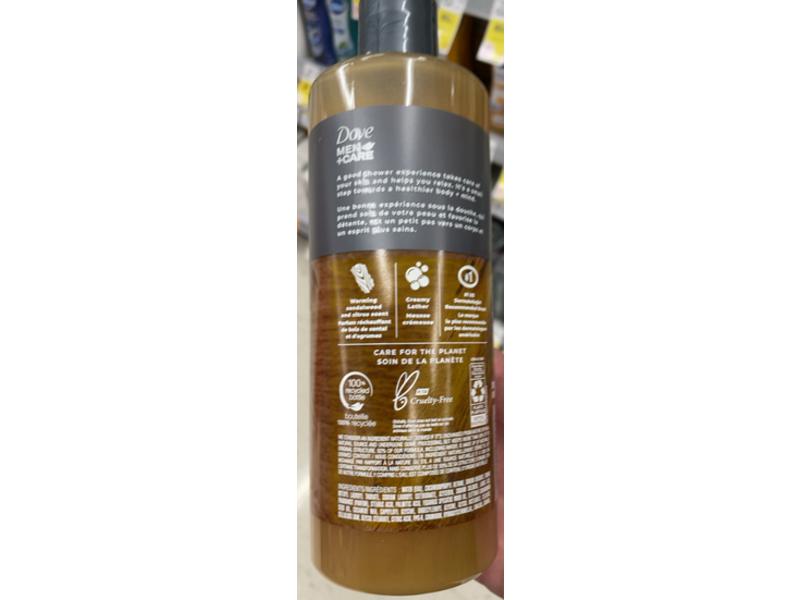 Dove Men+Care Restoring Body Wash, Sandalwood + Cardamom Oil, 18 fl oz/532 mL
