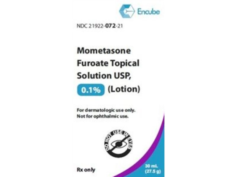 Mometasone Furoate Topical Solution 0.1%, 30 mL, Encube (Rx)