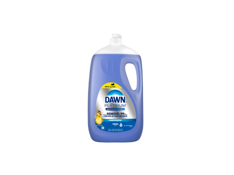 Dawn Platimum Advanced Power Dishwashing Liquid, Fresh Scent, 90 fl oz/2.66 L