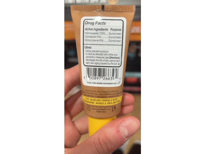 Nyx Professional Makeup Buttermelt Glaze Skin Tint, 05 Chai Butta, SPF 30, 1.01 fl oz/30 mL