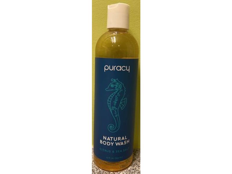 Puracy Body Wash, Citrus, Sea Salt, 12 fl oz/355 mL