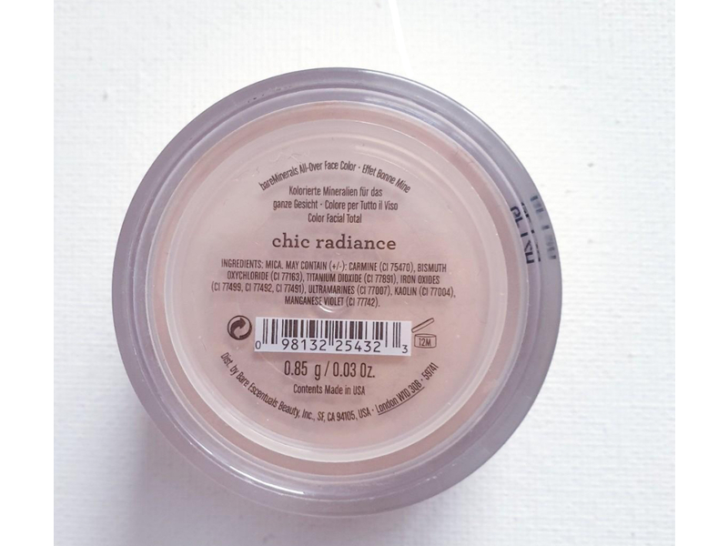 Bare Minerals All Over Face Color, Chic Radiance, 0.03 oz/0.85 g