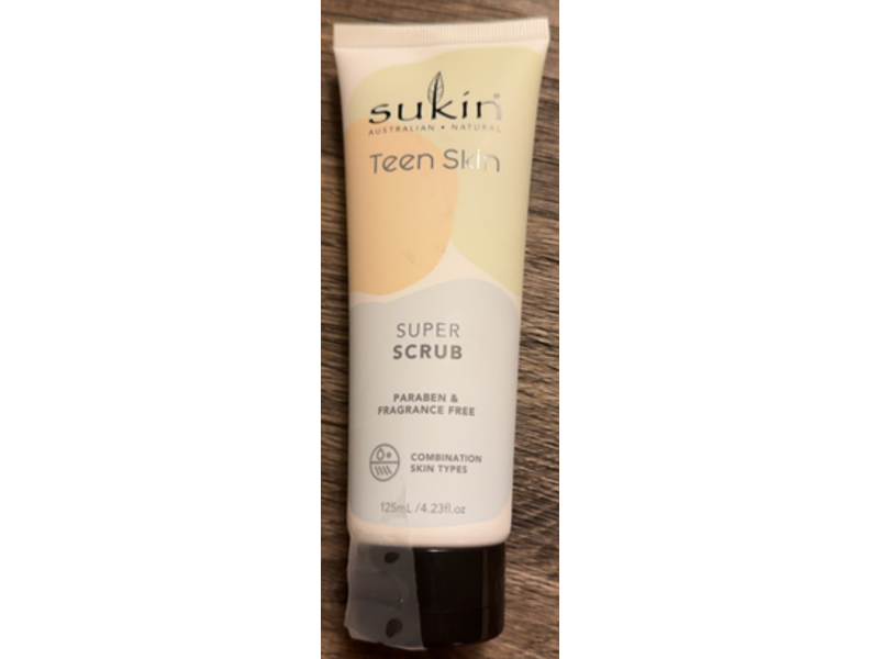 Sukin Teen Skin Super Scrub, 4.23 fl oz/125 mL