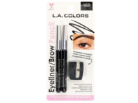 L.A. Colors Eyeliner/Brow Pencil Duo, Black, 0.035 oz/1 g - thumbnail 1