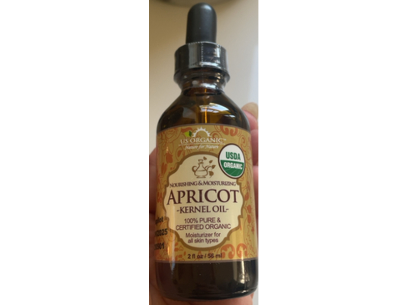 Us Organic Nourishing & Moisturizing Apricot Kernel Oil, 2 fl oz/56 mL