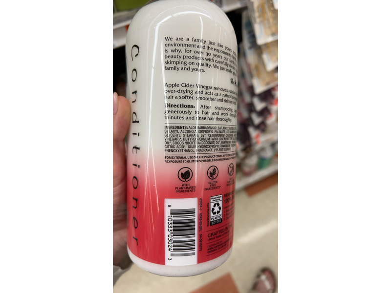 Renpure Advanced Clarify & Shine Conditioner, Apple Cider Vinegar, 32 fl oz