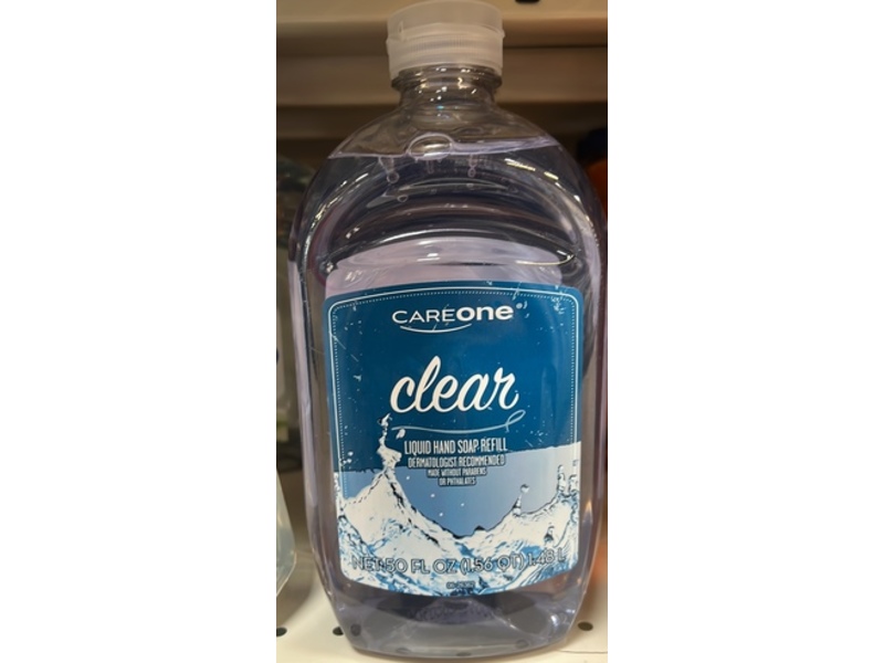 CareOne Clear Liquid Hand Soap Refill, 50 fl oz/1.48 L