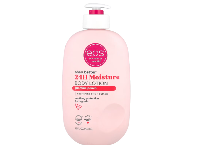 Evolution Of Smooth Shea Butter 24H Moisture Body Lotion, Jasmine Peach, 16 fl oz/473 mL