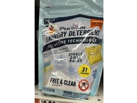 Premium Laundry Detergent Tri-Active Technology Pacs, Free & Clear Scent, 31 Loads, 21.9 oz/620 g - Image 2